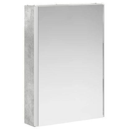 Bathroom Mirror Cabinet Concrete Grey 43 x 11.5 x 60.5 cm