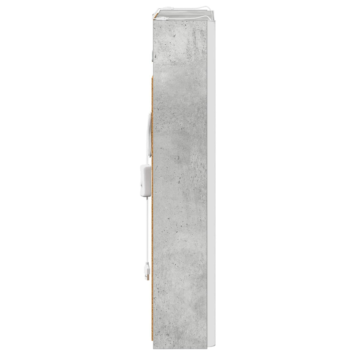 Bathroom Mirror Cabinet Concrete Grey 43 x 11.5 x 60.5 cm
