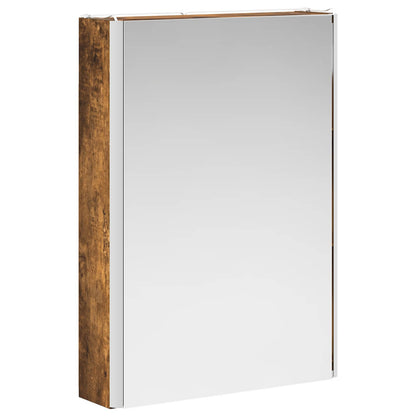 Bathroom Mirror Cabinet Smoked Oak 43 x 11.5 x 60.5 cm
