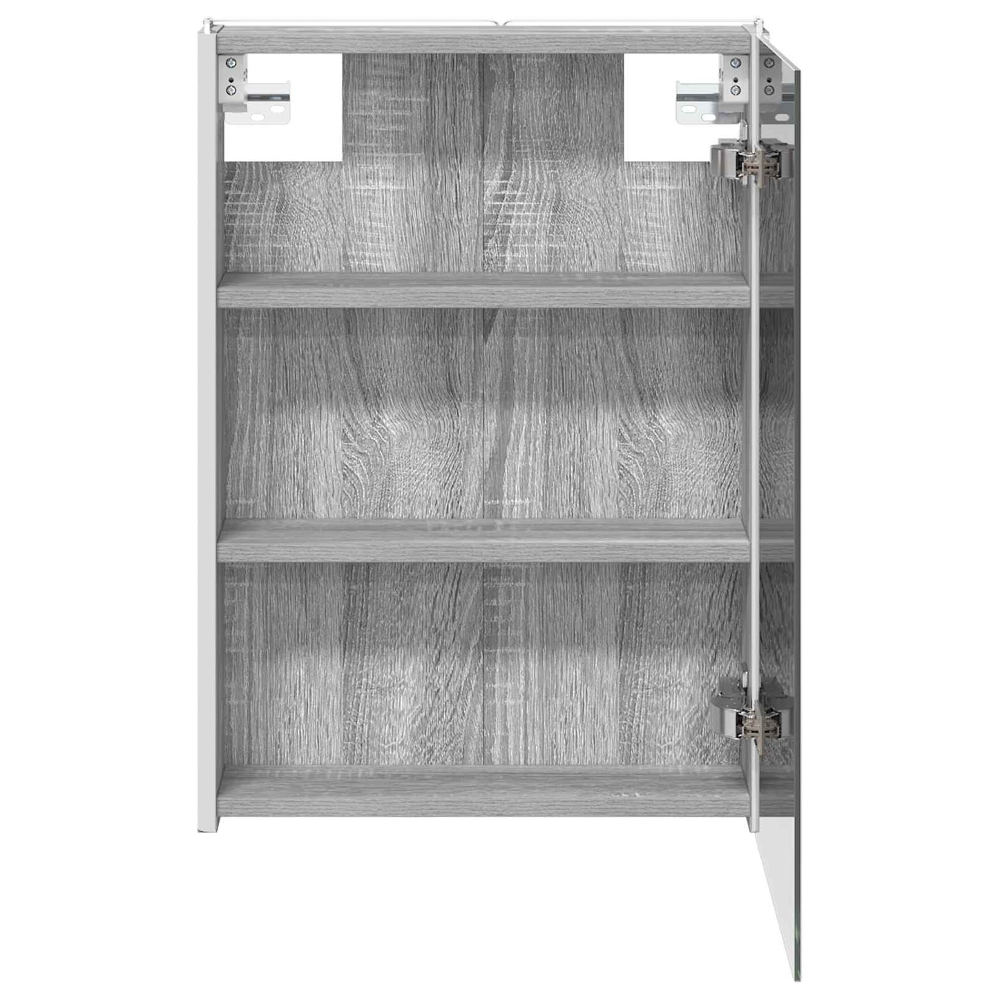 Bathroom Mirror Cabinet Grey Sonoma 43 x 11.5 x 60.5 cm