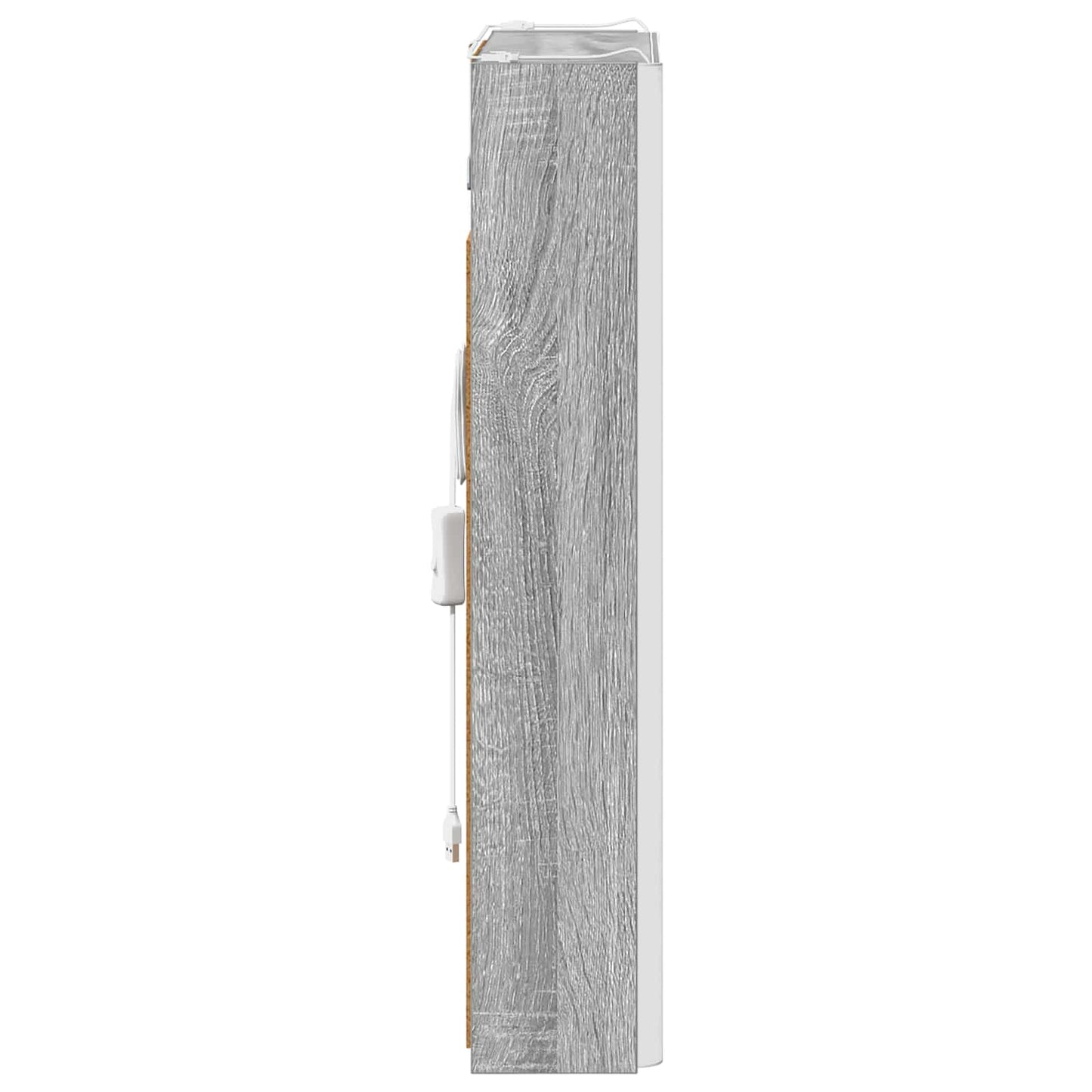 Bathroom Mirror Cabinet Grey Sonoma 43 x 11.5 x 60.5 cm