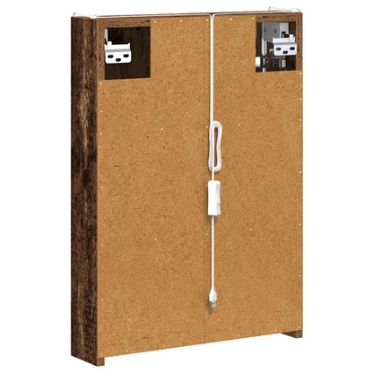 Bathroom Mirror Cabinet Old Wood 43 x 11.5 x 60.5 cm