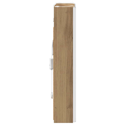 Bathroom Mirror Cabinet Artisian Oak 43 x 11.5 x 60.5 cm