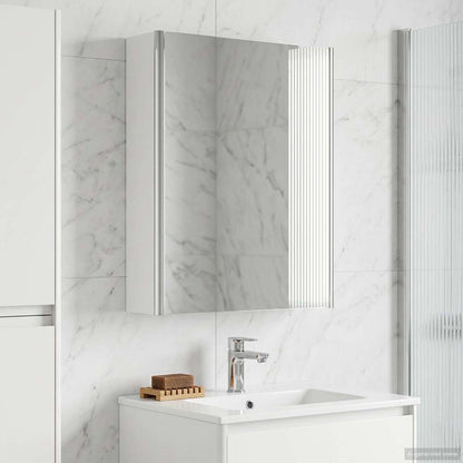 Bathroom Mirror Cabinet White 53.5 x 15.5 x 70 cm