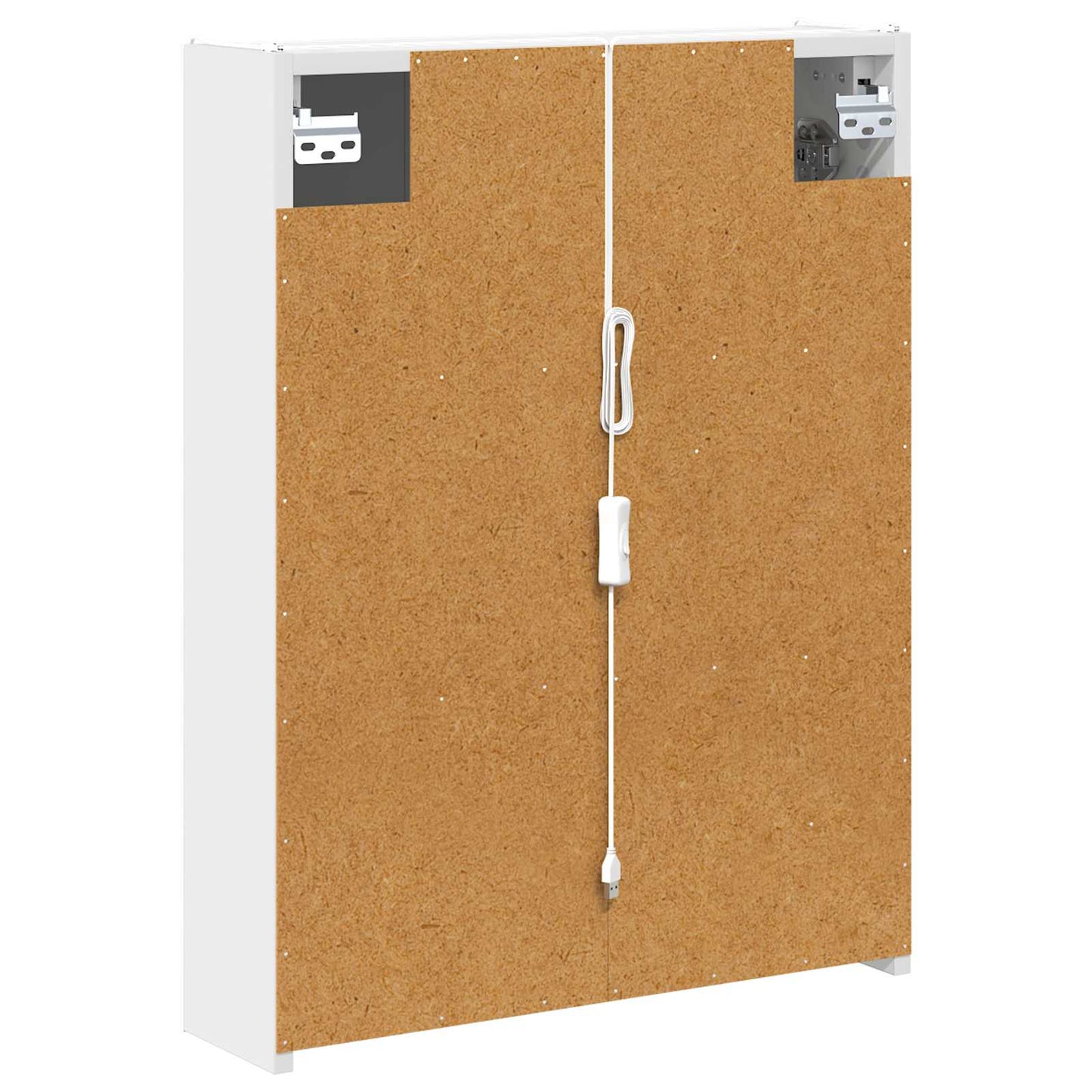 Bathroom Mirror Cabinet White 53.5 x 15.5 x 70 cm