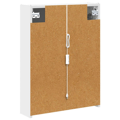 Bathroom Mirror Cabinet White 53.5 x 15.5 x 70 cm
