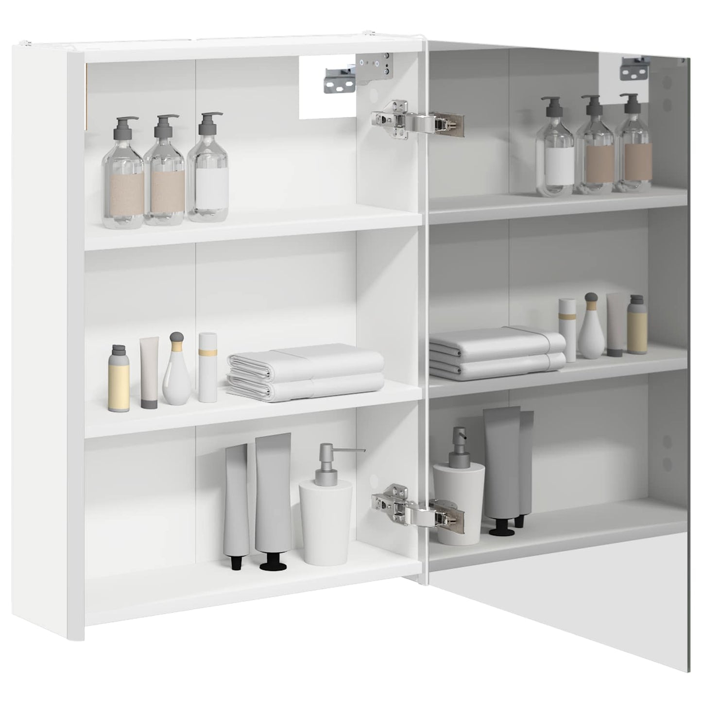 Bathroom Mirror Cabinet White 53.5 x 15.5 x 70 cm