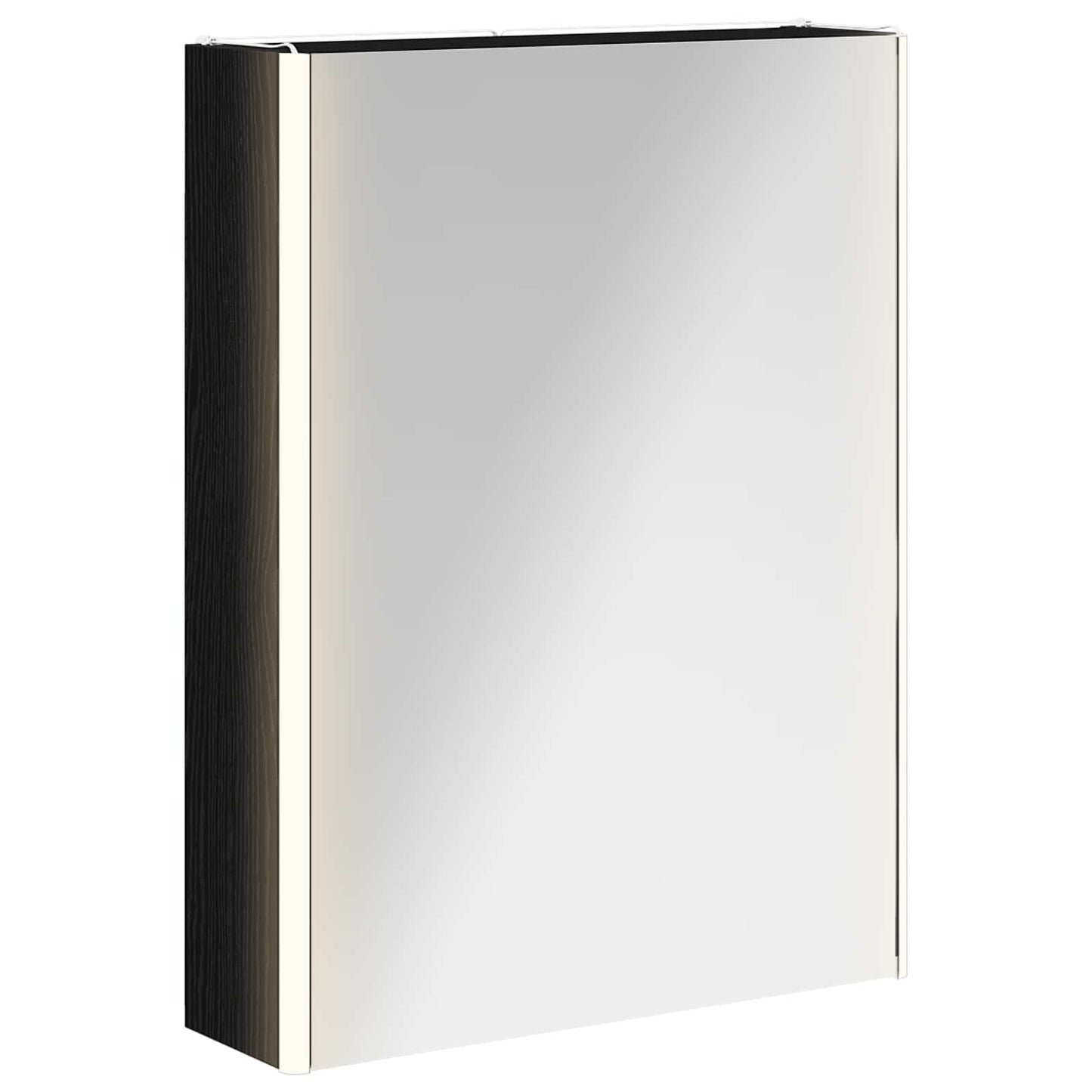 Bathroom Mirror Cabinet Black Oak 53.5 x 15.5 x 70 cm