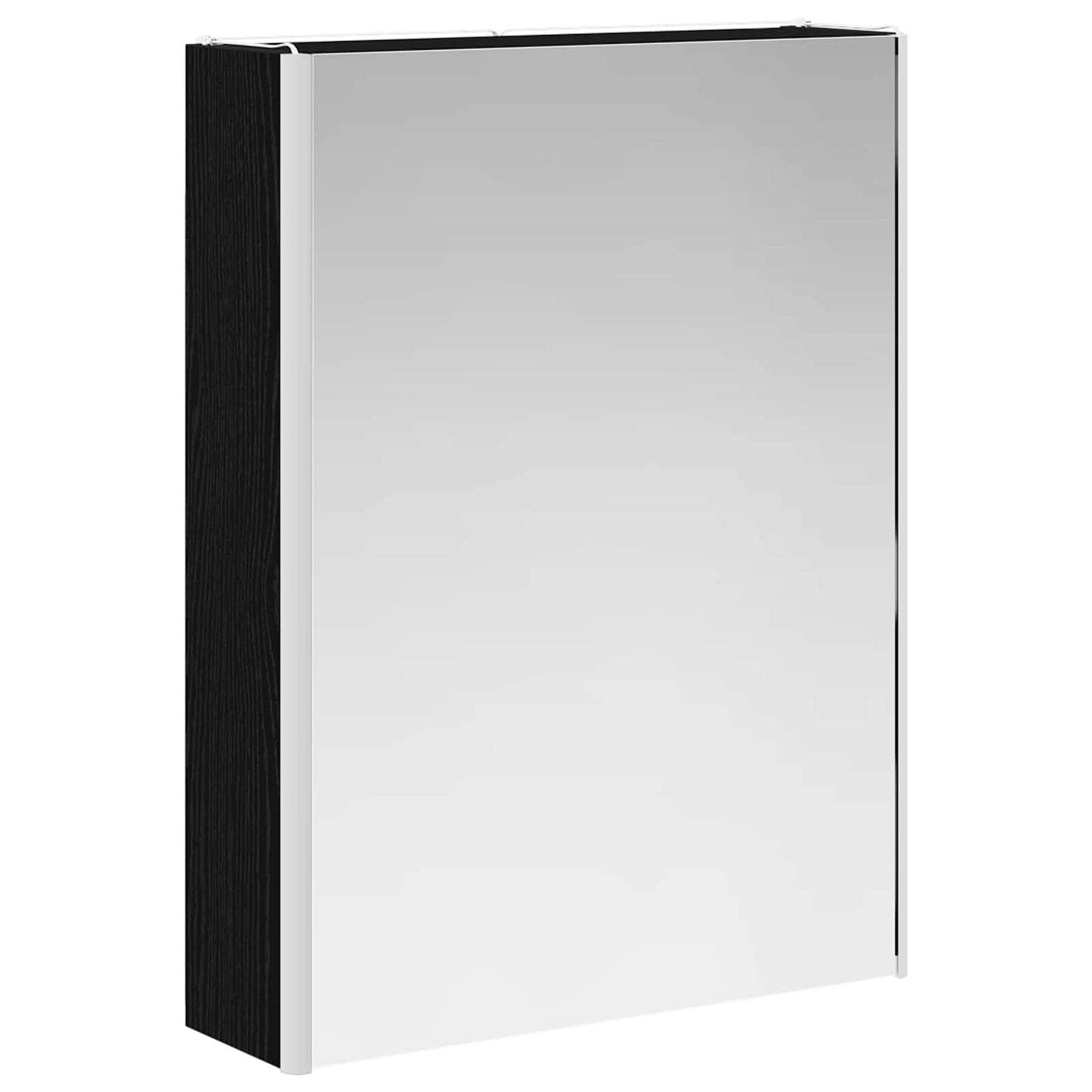 Bathroom Mirror Cabinet Black Oak 53.5 x 15.5 x 70 cm