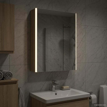 Bathroom Mirror Cabinet Sonoma Oak 53.5 x 15.5 x 70 cm