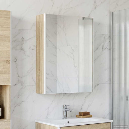Bathroom Mirror Cabinet Sonoma Oak 53.5 x 15.5 x 70 cm
