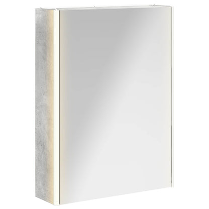 Bathroom Mirror Cabinet Concrete Grey 53.5 x 15.5 x 70 cm