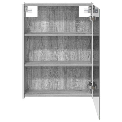 Bathroom Mirror Cabinet Grey Sonoma 53.5 x 15.5 x 70 cm