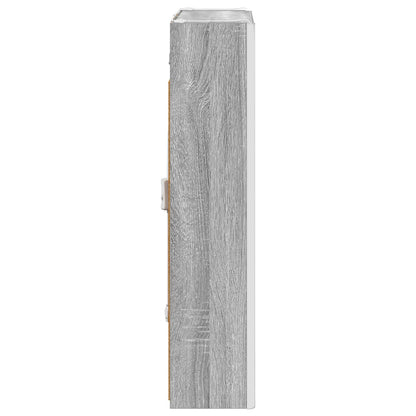 Bathroom Mirror Cabinet Grey Sonoma 53.5 x 15.5 x 70 cm