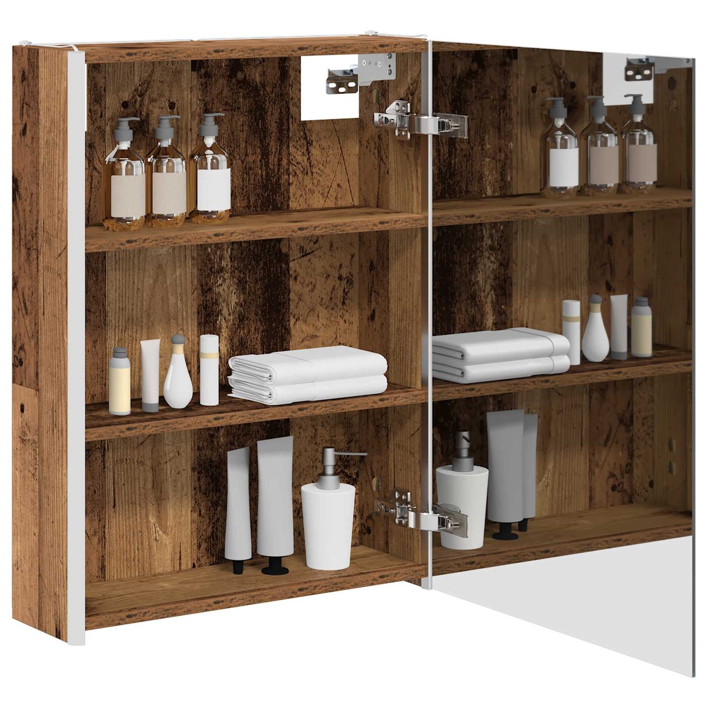 Bathroom Mirror Cabinet Old Wood 53.5 x 15.5 x 70 cm