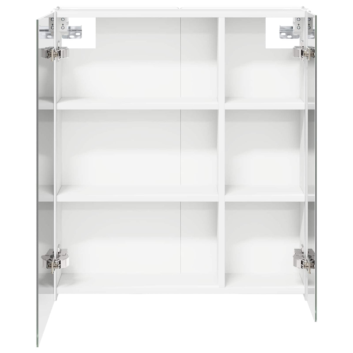 Bathroom Mirror Cabinet White 63.5 x 15.5 x 70 cm