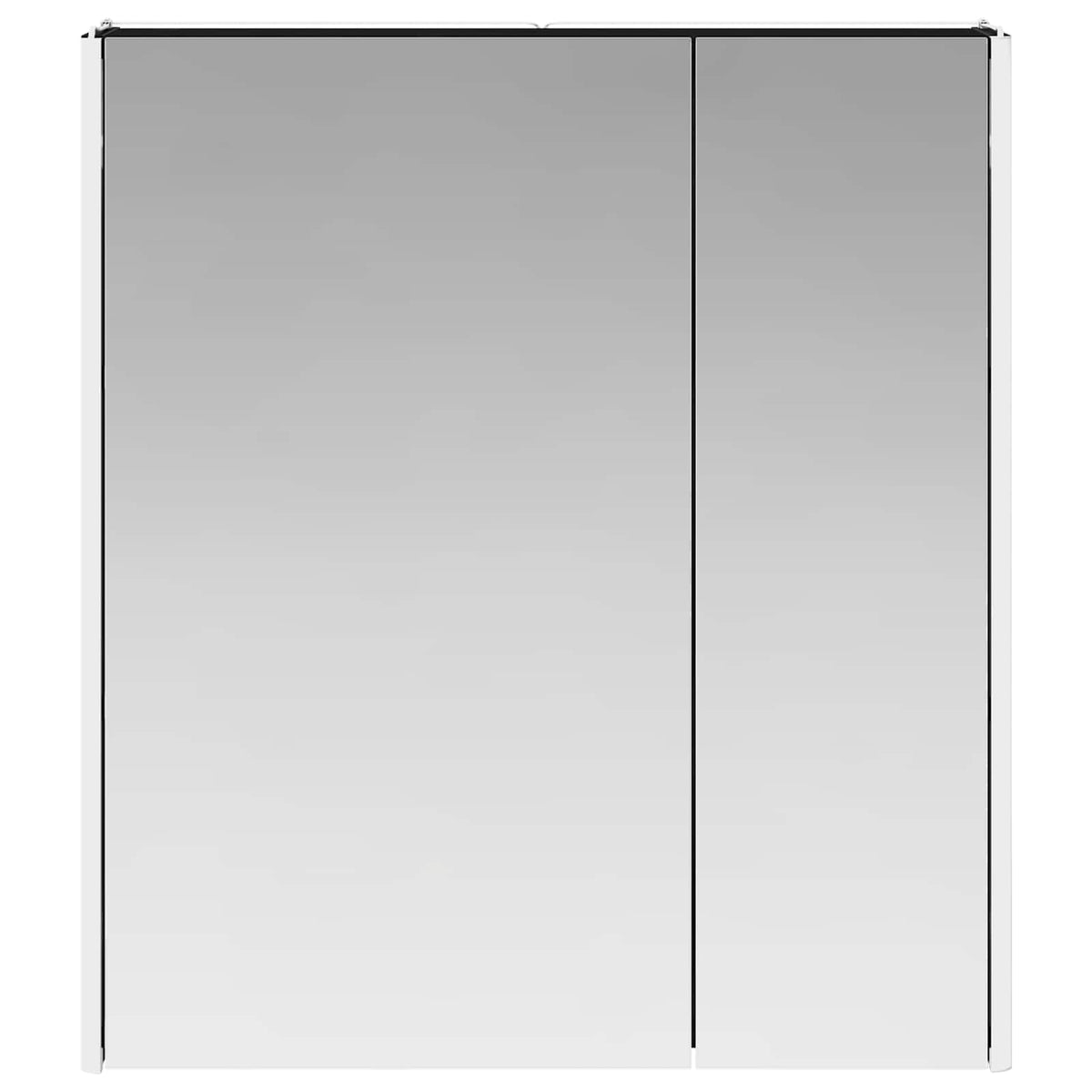 Bathroom Mirror Cabinet Black Oak 63.5 x 15.5 x 70 cm