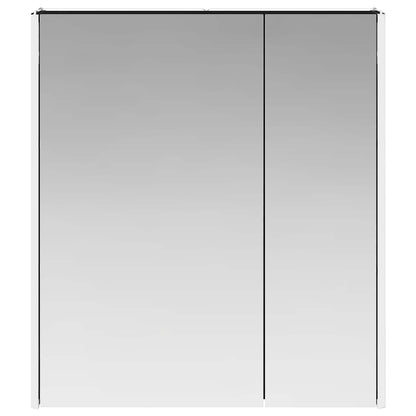 Bathroom Mirror Cabinet Black Oak 63.5 x 15.5 x 70 cm
