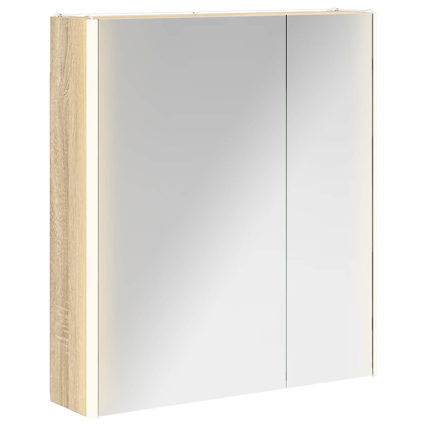 Bathroom Mirror Cabinet Sonoma Oak 63.5 x 15.5 x 70 cm