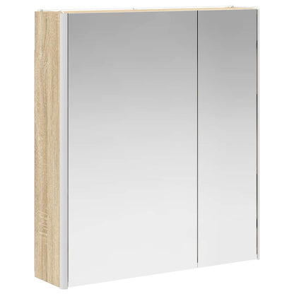 Bathroom Mirror Cabinet Sonoma Oak 63.5 x 15.5 x 70 cm