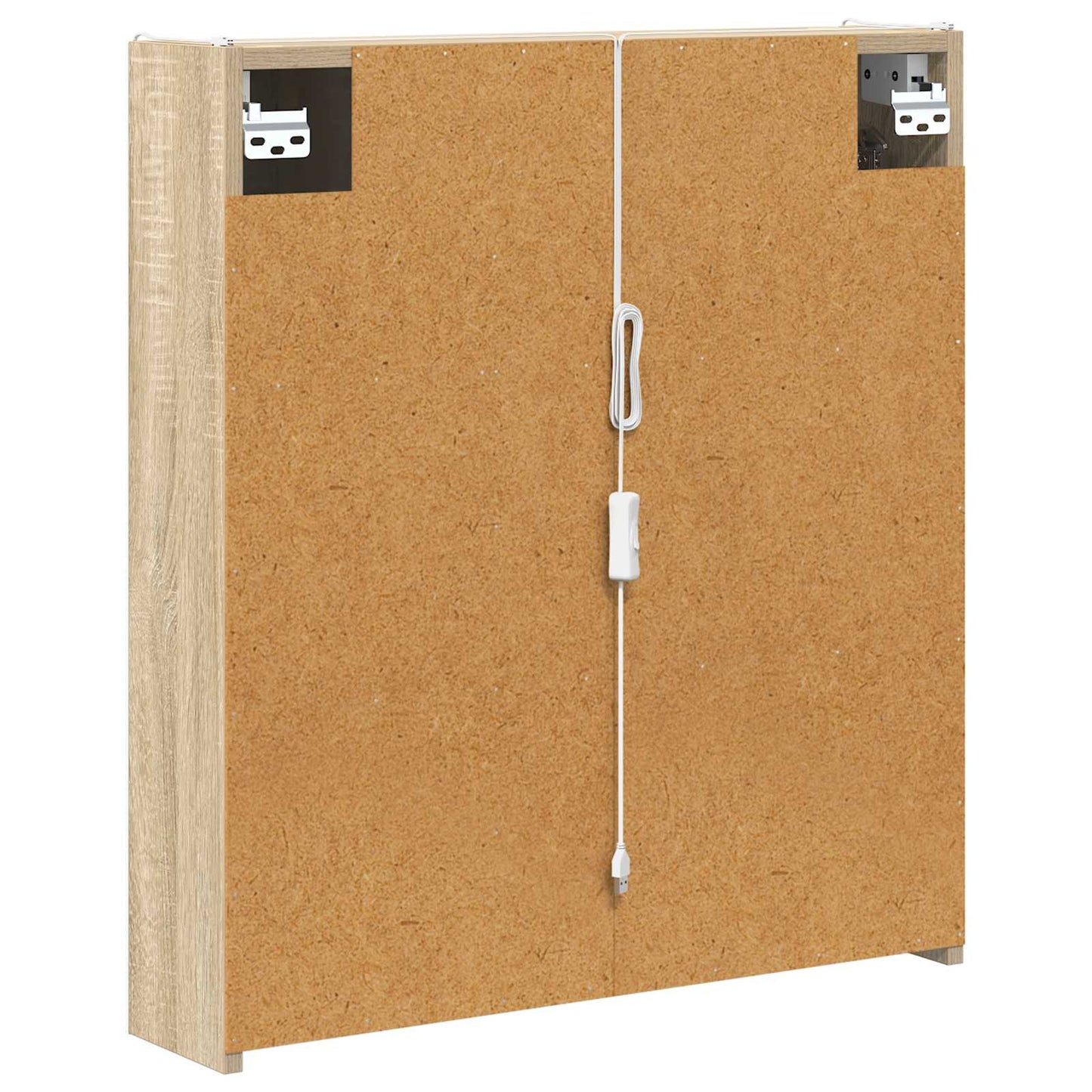 Bathroom Mirror Cabinet Sonoma Oak 63.5 x 15.5 x 70 cm