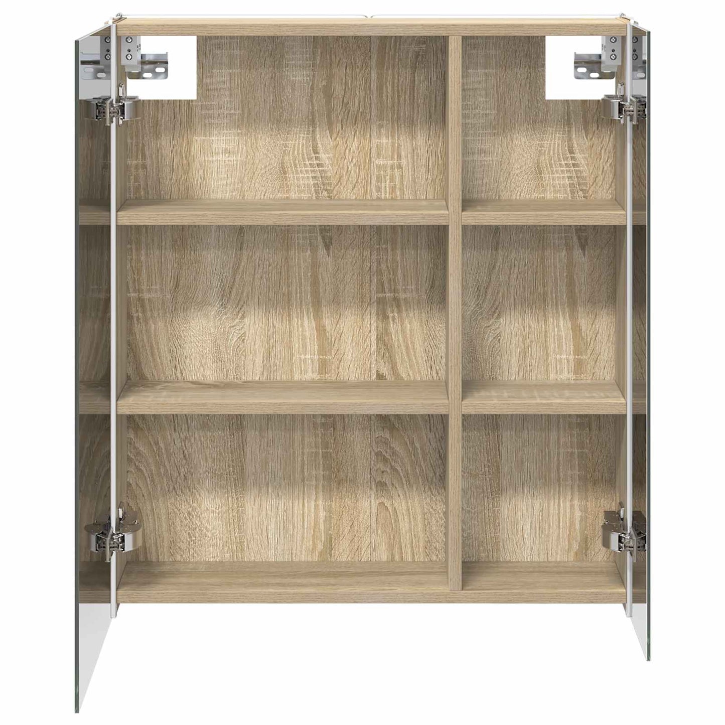 Bathroom Mirror Cabinet Sonoma Oak 63.5 x 15.5 x 70 cm