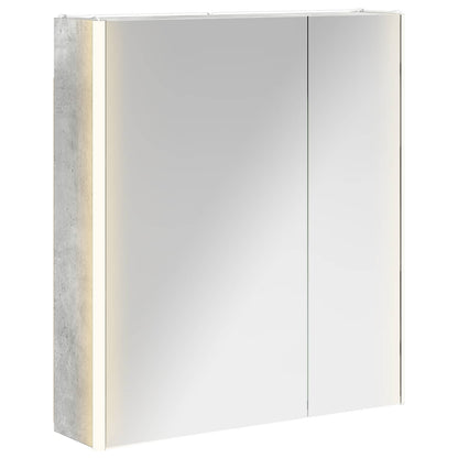 Bathroom Mirror Cabinet Concrete Grey 63.5 x 15.5 x 70 cm