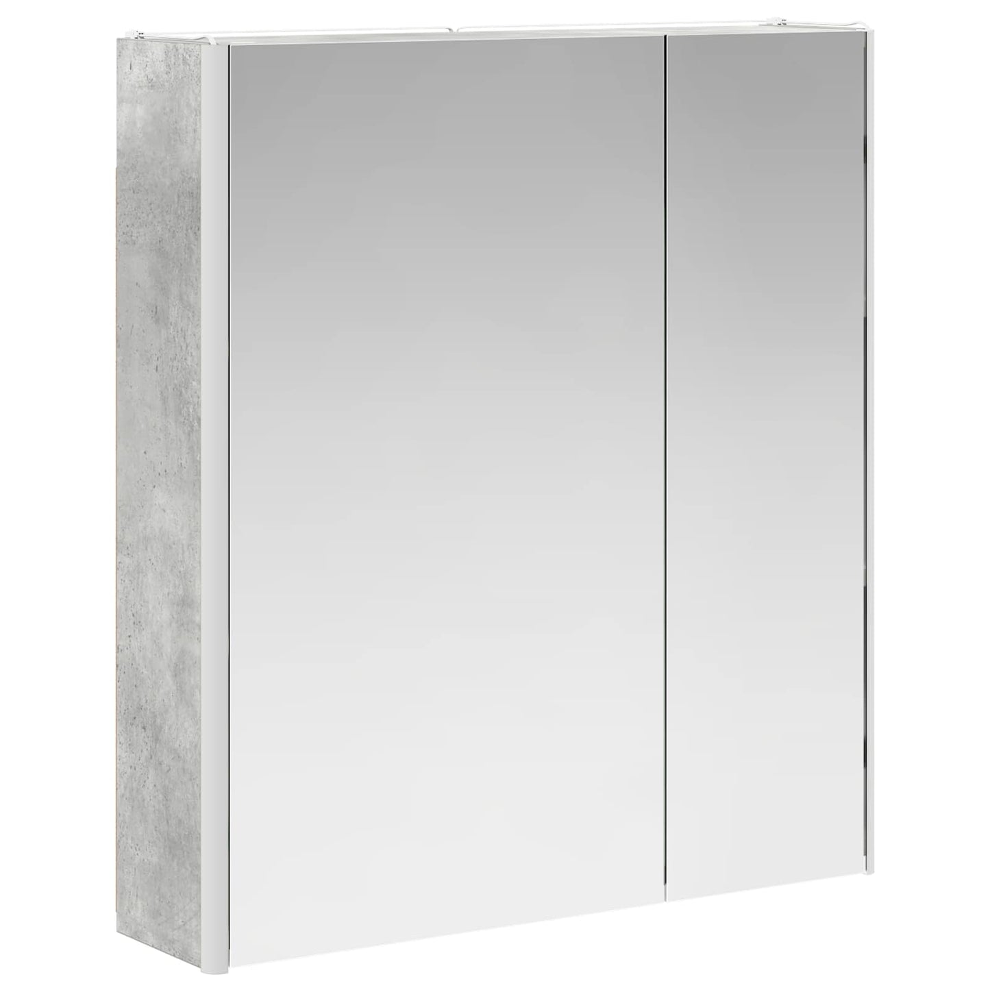 Bathroom Mirror Cabinet Concrete Grey 63.5 x 15.5 x 70 cm