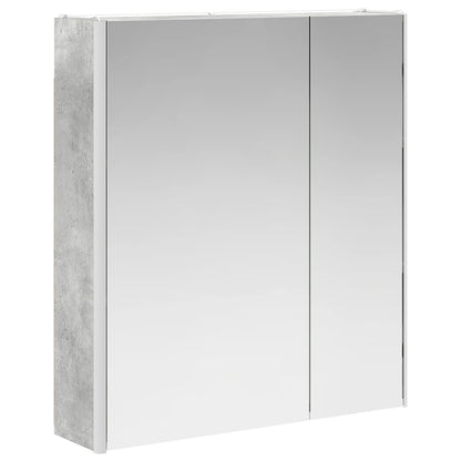 Bathroom Mirror Cabinet Concrete Grey 63.5 x 15.5 x 70 cm