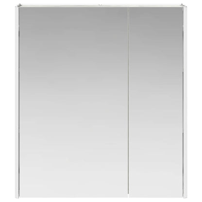 Bathroom Mirror Cabinet Concrete Grey 63.5 x 15.5 x 70 cm