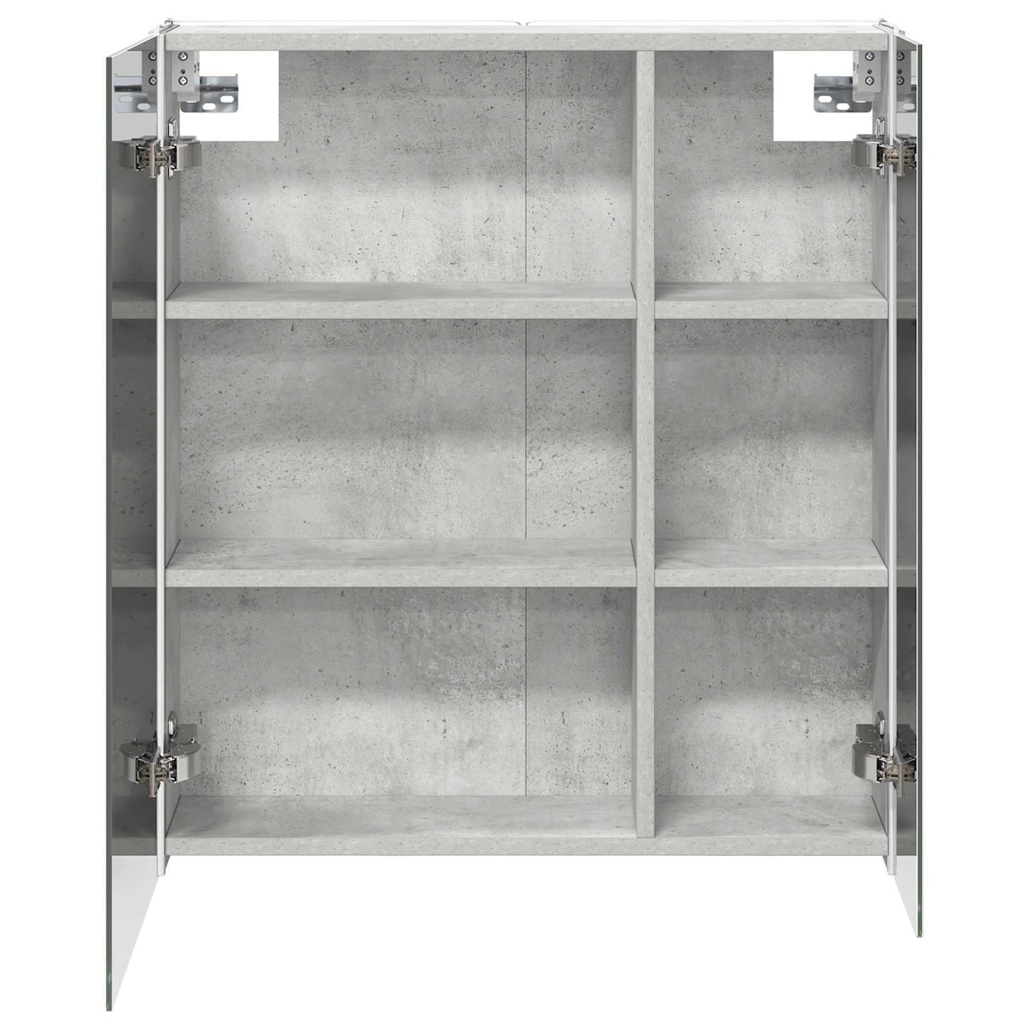 Bathroom Mirror Cabinet Concrete Grey 63.5 x 15.5 x 70 cm