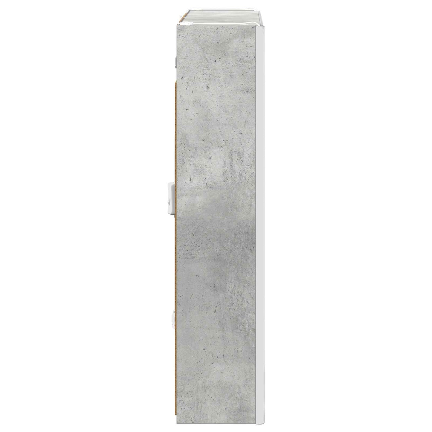 Bathroom Mirror Cabinet Concrete Grey 63.5 x 15.5 x 70 cm