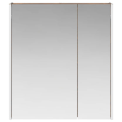 Bathroom Mirror Cabinet Smoked Oak 63.5 x 15.5 x 70 cm