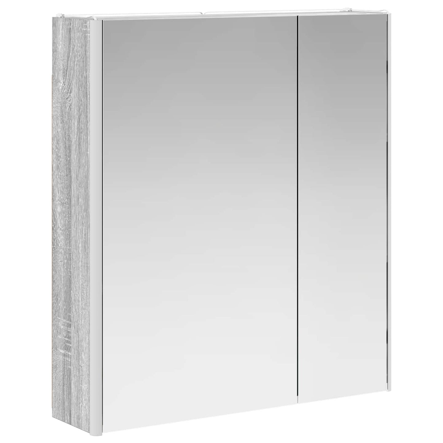 Bathroom Mirror Cabinet Grey Sonoma 63.5 x 15.5 x 70 cm
