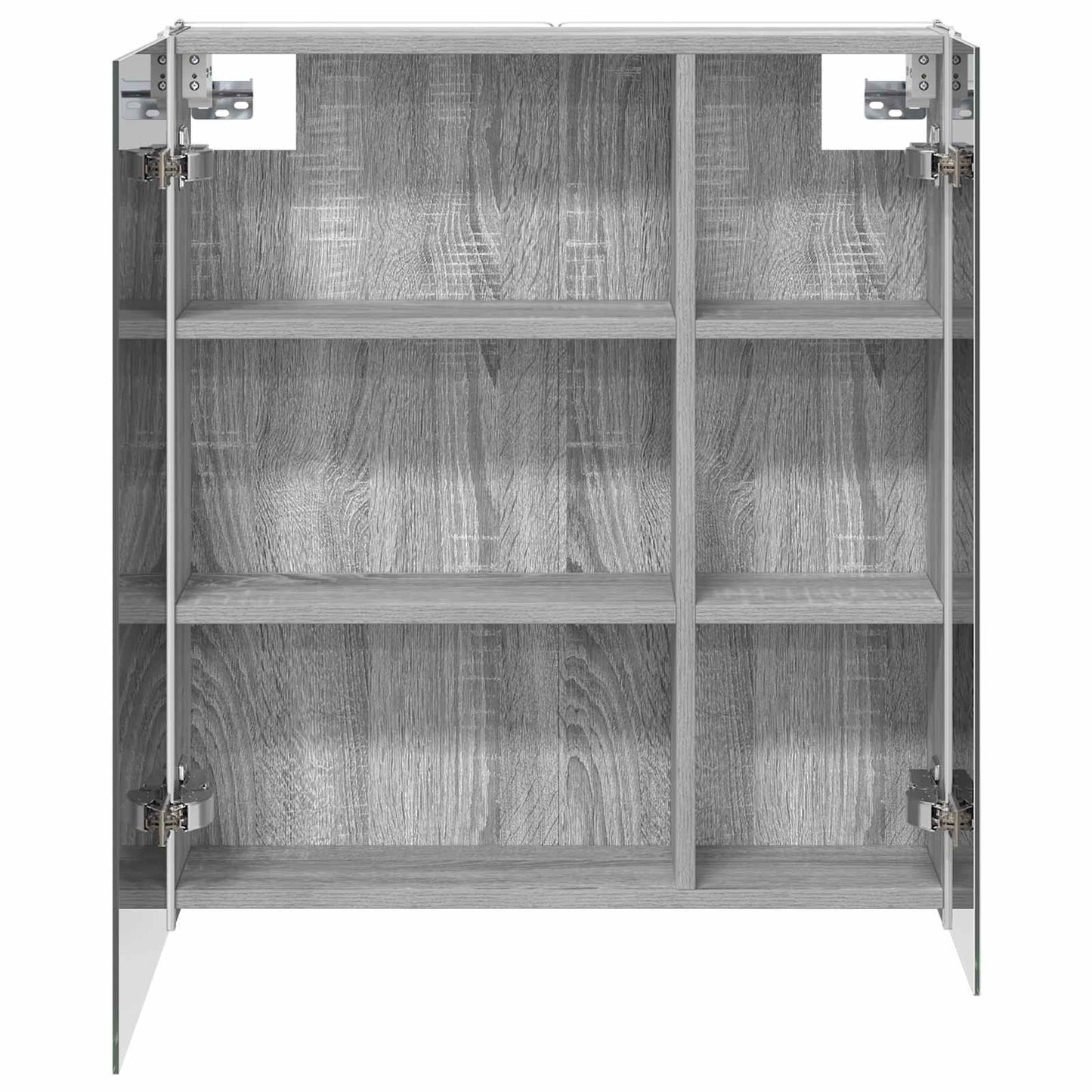 Bathroom Mirror Cabinet Grey Sonoma 63.5 x 15.5 x 70 cm