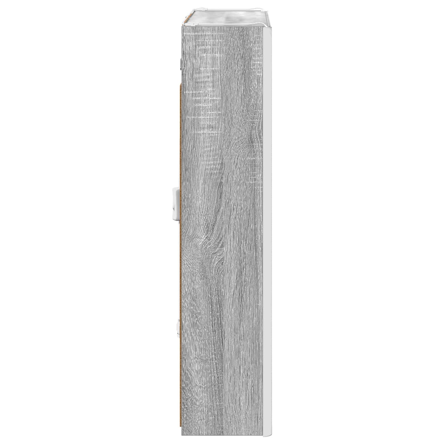 Bathroom Mirror Cabinet Grey Sonoma 63.5 x 15.5 x 70 cm
