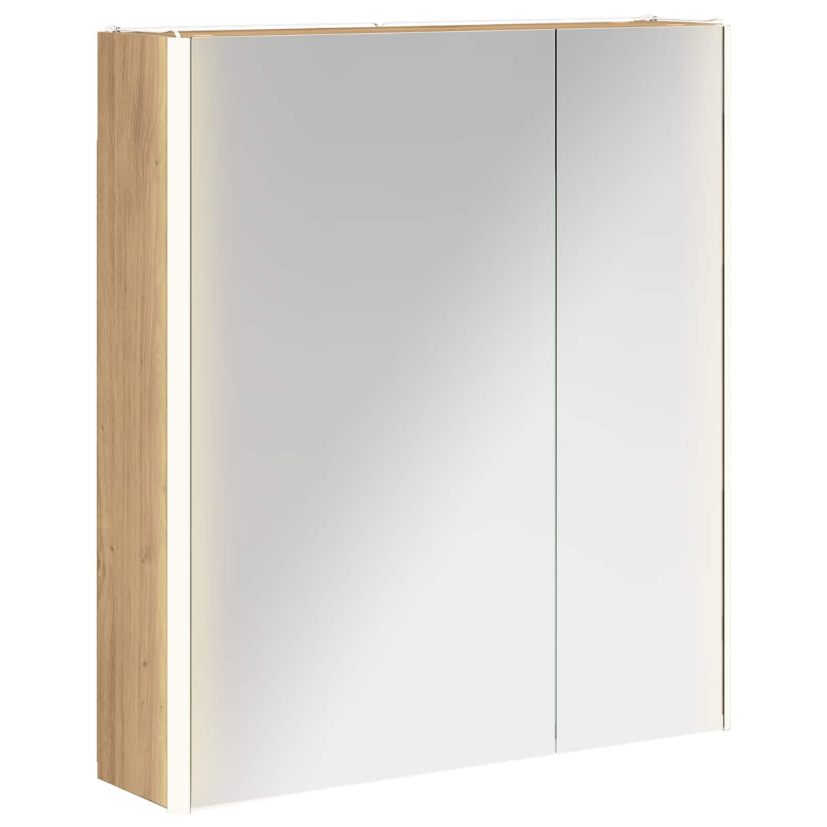 Bathroom Mirror Cabinet Artisian Oak 63.5 x 15.5 x 70 cm