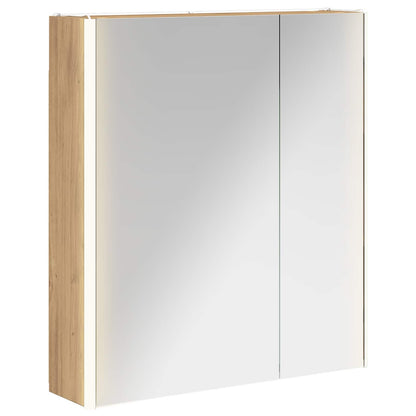 Bathroom Mirror Cabinet Artisian Oak 63.5 x 15.5 x 70 cm