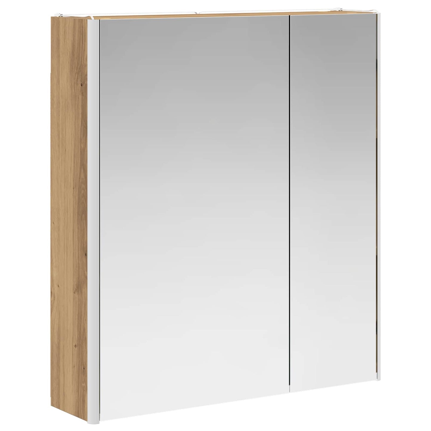 Bathroom Mirror Cabinet Artisian Oak 63.5 x 15.5 x 70 cm