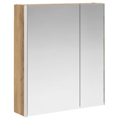 Bathroom Mirror Cabinet Artisian Oak 63.5 x 15.5 x 70 cm