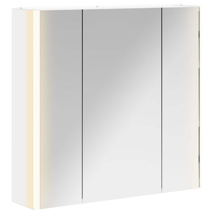 Bathroom Mirror Cabinet White 63.5 x 15.5 x 60.5 cm