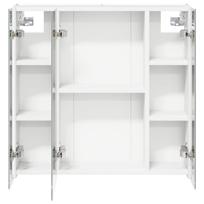 Bathroom Mirror Cabinet White 63.5 x 15.5 x 60.5 cm
