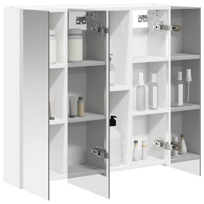 Bathroom Mirror Cabinet White 63.5 x 15.5 x 60.5 cm