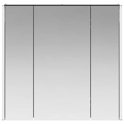 Bathroom Mirror Cabinet Black Oak 63.5 x 15.5 x 60.5 cm