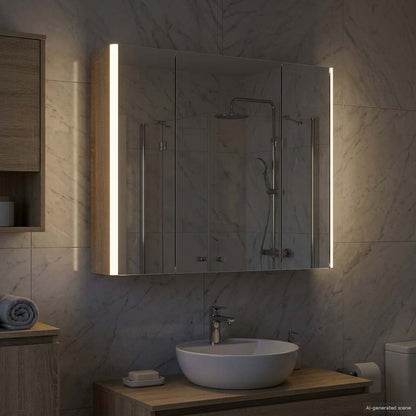 Bathroom Mirror Cabinet Sonoma Oak 63.5 x 15.5 x 60.5 cm