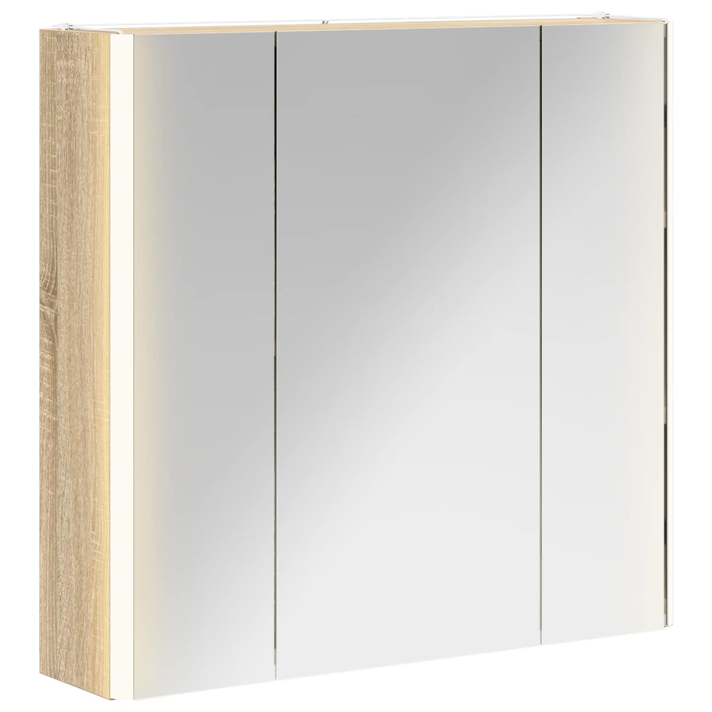 Bathroom Mirror Cabinet Sonoma Oak 63.5 x 15.5 x 60.5 cm