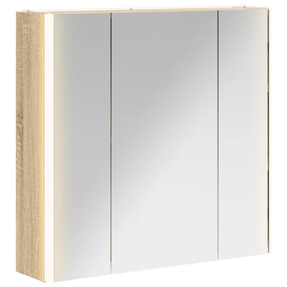 Bathroom Mirror Cabinet Sonoma Oak 63.5 x 15.5 x 60.5 cm