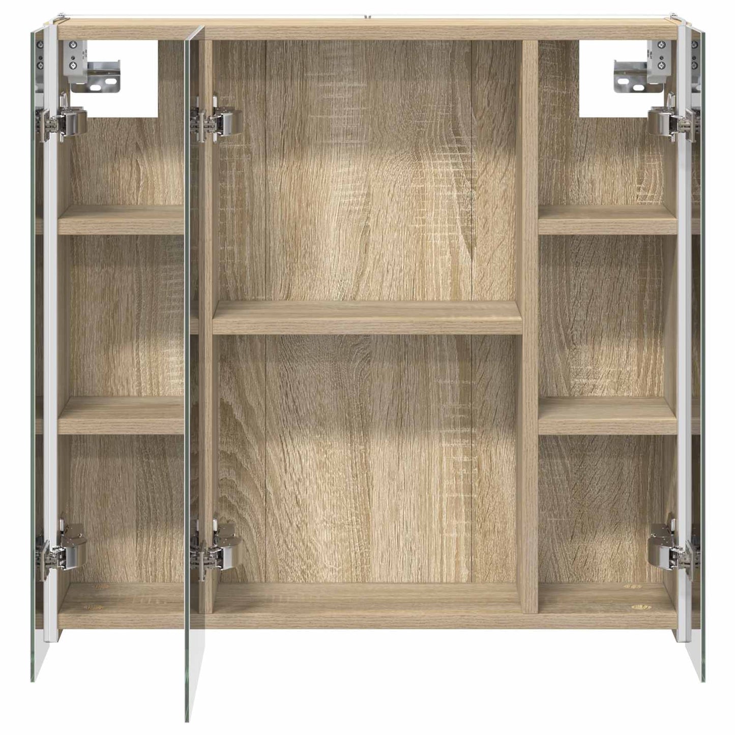 Bathroom Mirror Cabinet Sonoma Oak 63.5 x 15.5 x 60.5 cm