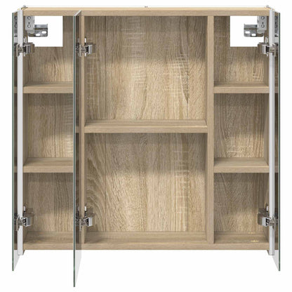 Bathroom Mirror Cabinet Sonoma Oak 63.5 x 15.5 x 60.5 cm