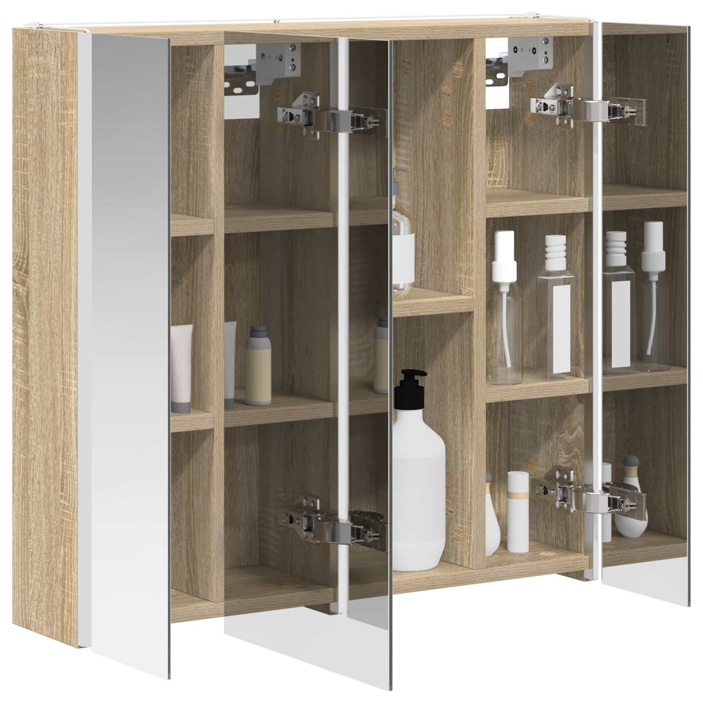 Bathroom Mirror Cabinet Sonoma Oak 63.5 x 15.5 x 60.5 cm
